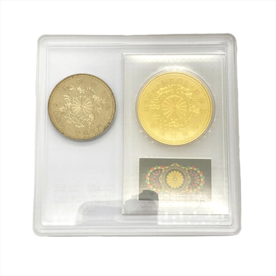 天皇陛下 御即位記念 貨幣セット 10万円金貨 500円白銅貨 純金 30g