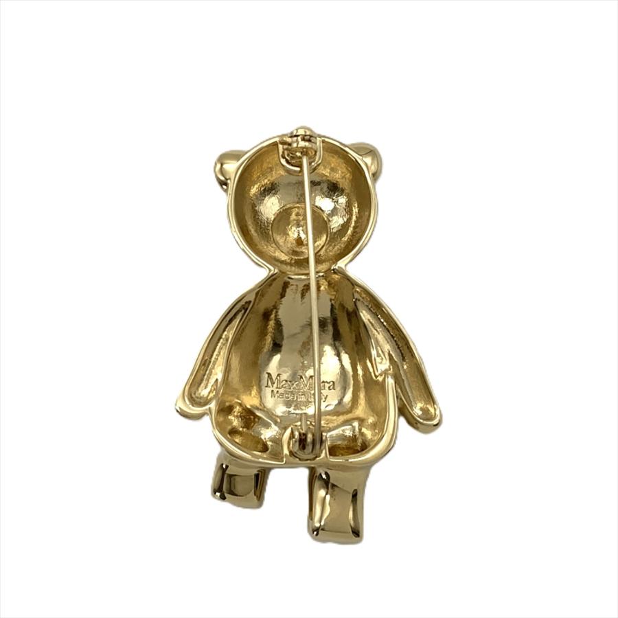 Max Mara（マックスマーラ） シャイニー テディベアモチーフ ブローチ