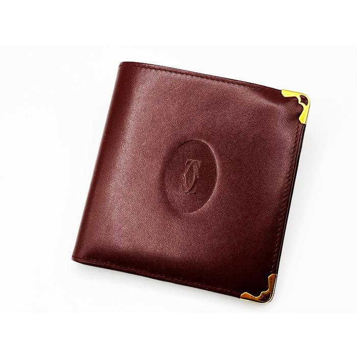 Cartier（カルティエ） マストライン 二つ折り財布 小銭入れ付き