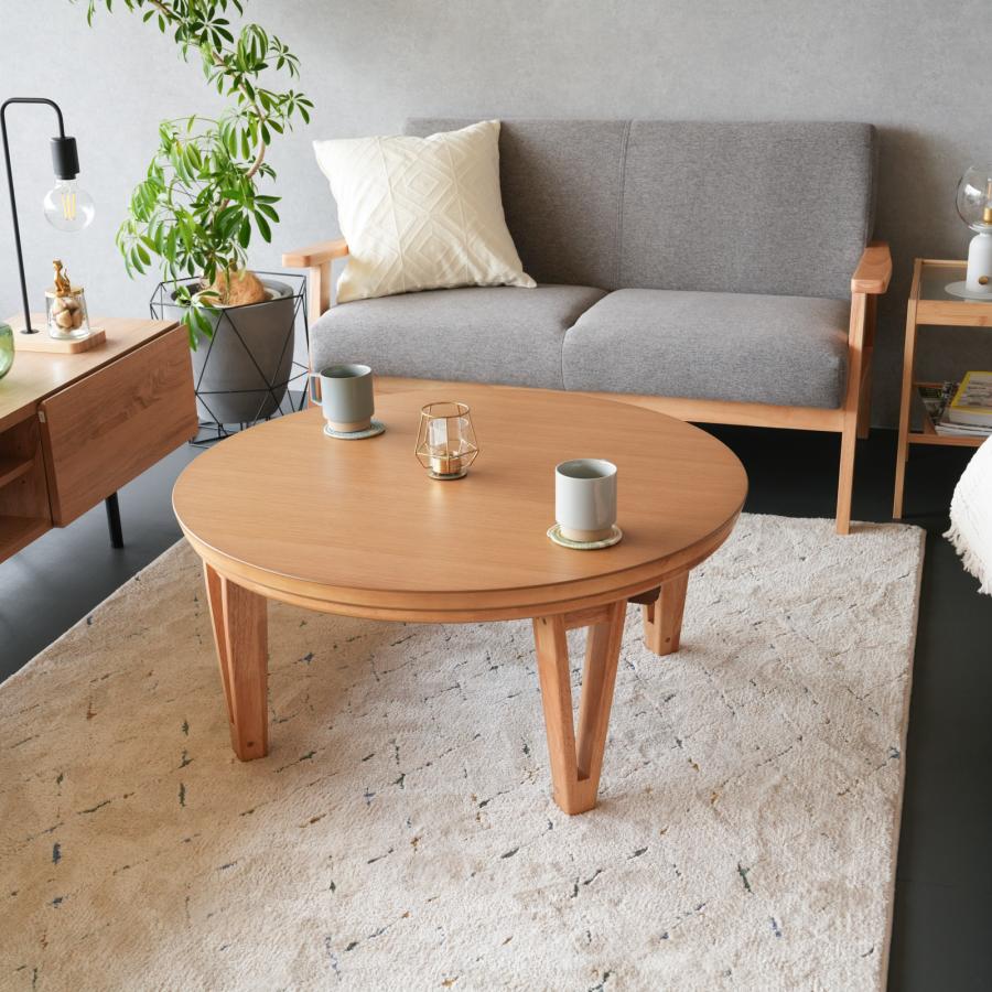 GOOD LIFE INTERIOR こたつ 丸型 円形こたつ 105cm こたつ 円卓 こたつ