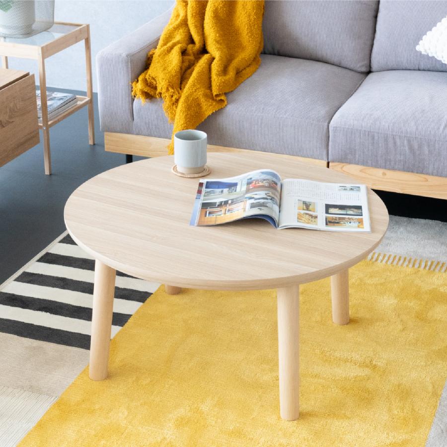GOOD LIFE INTERIOR こたつ テーブル 円形 75cm こたつテーブル 丸型
