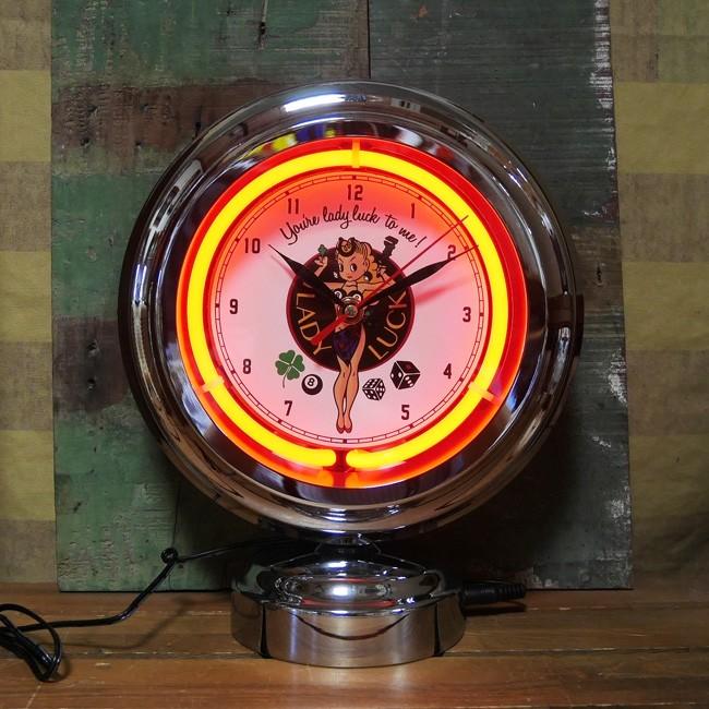 希少】80's ネオンクロック 置き時計 三角 ヴィンテージ ビンテージ