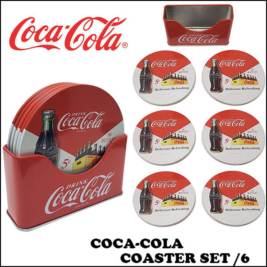 Coca Cola（コカコーラ） コースター 6枚セット Coca-Cola アメリカン