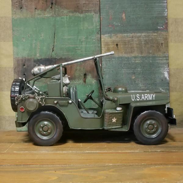 アーミージープ ミリタリー ブリキのおもちゃ 自動車 レトロ