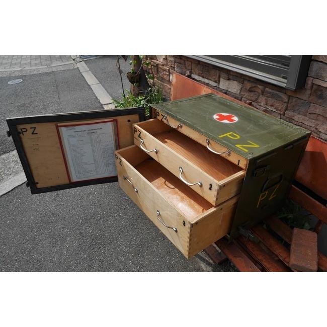 軍放出品チェコ軍 メディカルボックス ミリタリーコンテナ チェコ軍