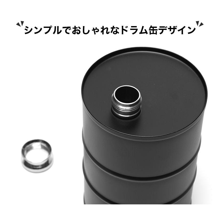ドラム缶型 燃料ボトル 750ml 燃料入れ オイル缶 オイルランタン 携帯