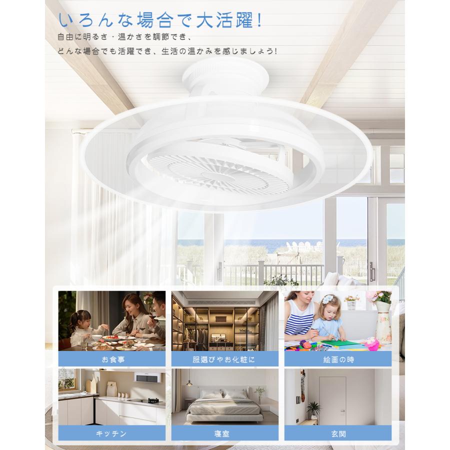 シーリングファンライト LED スイング 首振り ファン付き照明 導光板