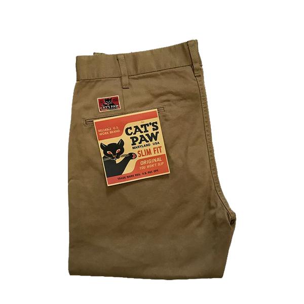 SUGAR CANE キャッツポウ CAT'S PAW スリムフィット コットン チノ