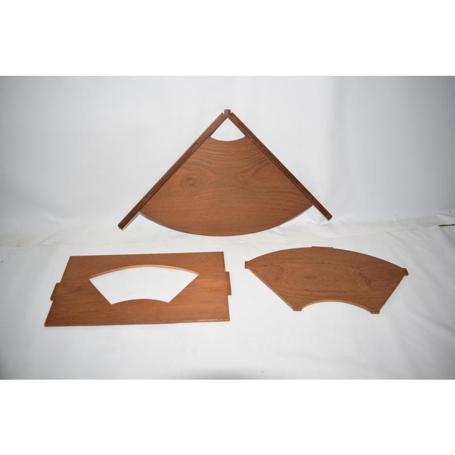 茶道具 棚 卓 桑 扇棚 鵬雲斎好 川瀬 表完 作 茶道 12-4606 : 月香園