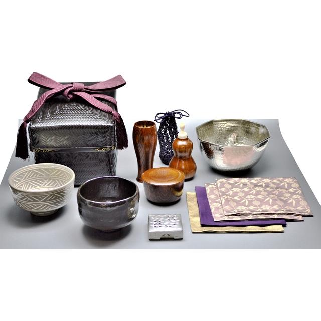 茶道具 茶箱 御所籠セット 和田 菁竺 造 (桐箱入り) : 茶道具 月香園