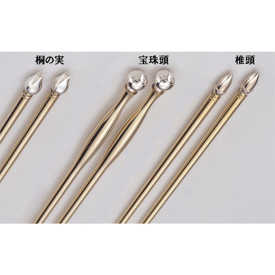 茶道具 飾火箸 桐の実／宝珠頭／椎頭 般若勘渓 : 茶道具 月香園 - 通販