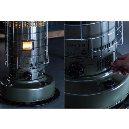 GEAR MISSION トヨトミ 対流形 石油ストーブ オリーブ （コンクリ24畳