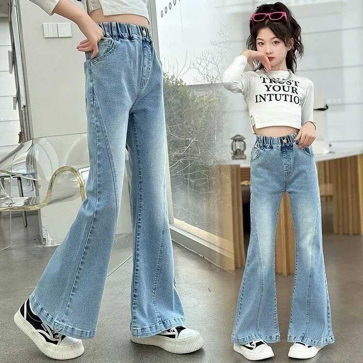 ジーンズ キッズ デニム フレアパンツ 子供服 120 130 140 150 160