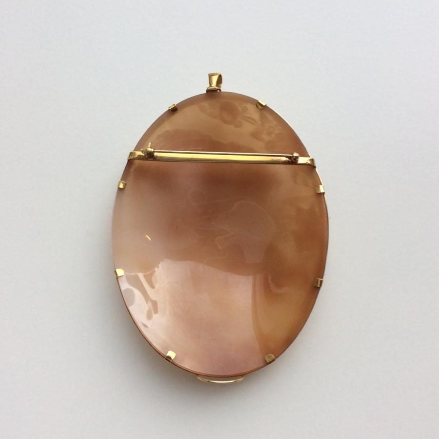 k18.W G．シエルカメオ、ブローチ、ペンダント、No.408.