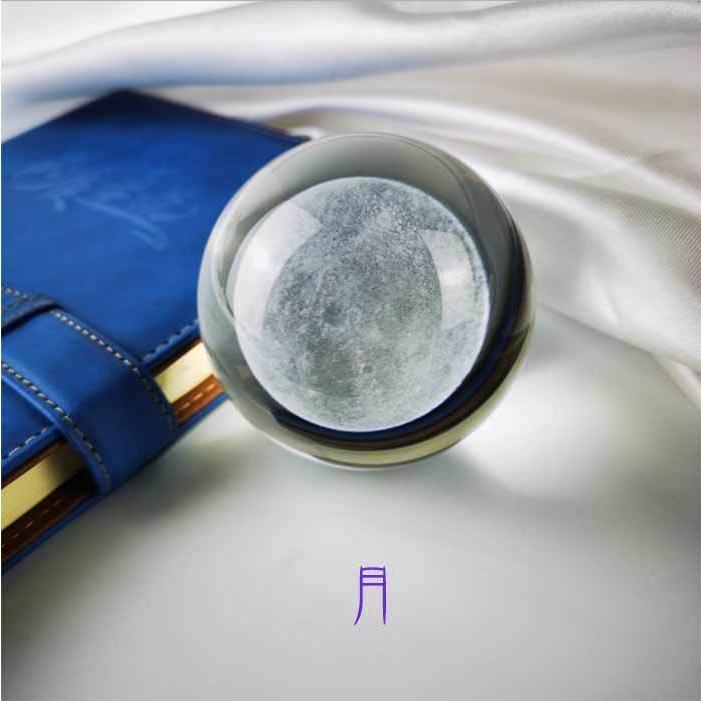 地球 月 太陽系 インテリア ガラス 置物 オブジェ クリエイティブ