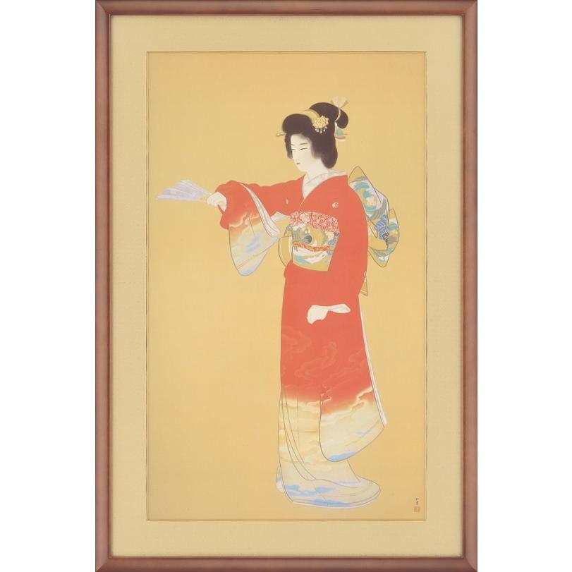 上村松園 「 序の舞 」監修・解説：上村淳之 多色刷り美術印刷 シルク