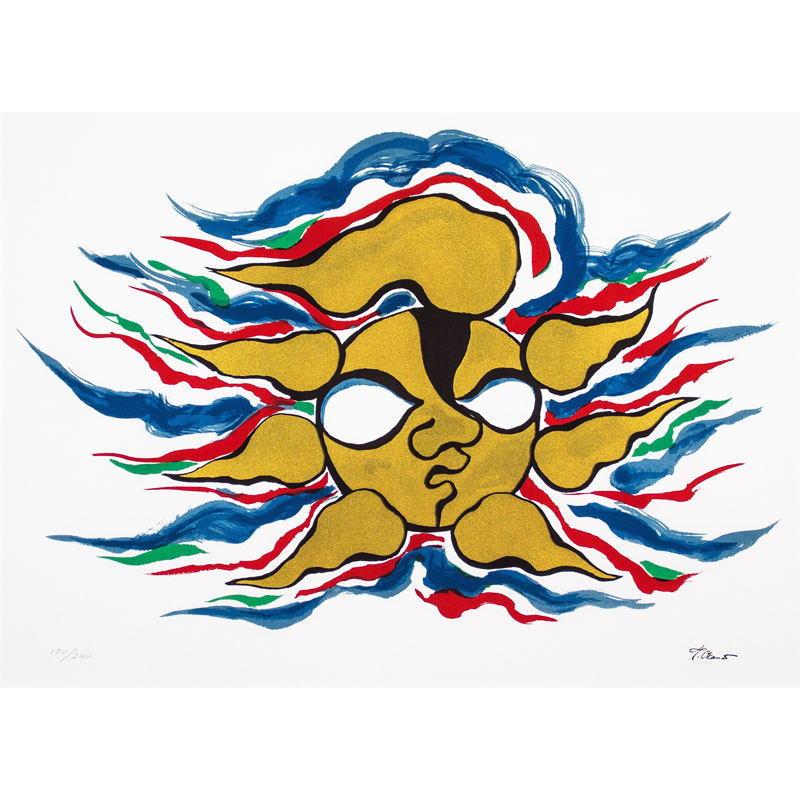 模写】絵画 岡本太郎 抽象画/油絵/油彩画/昭和レトロ/静物画/額縁/額装