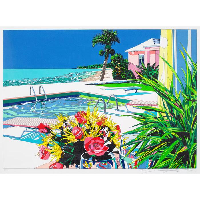 鈴木英人 「 バミューダ島の午後 」 リトグラフ版画 : 内田画廊 - 通販