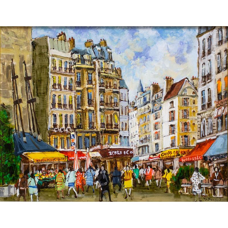 絵画油絵 関拓司 サンジェルマン風景 Yahoo!オークション - 真作保証