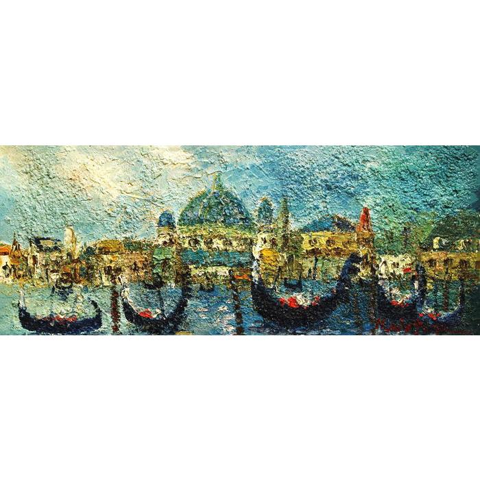 渡辺ひでき 油彩画 ベニス 風景画 木製フレーム付き 楽天市場】渡部