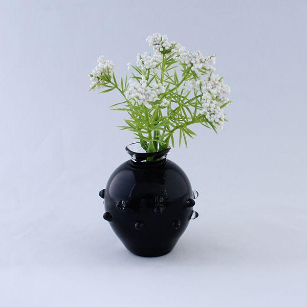大阪ボロガラスの一輪挿し ガラスの創作花瓶 アーティストの花器