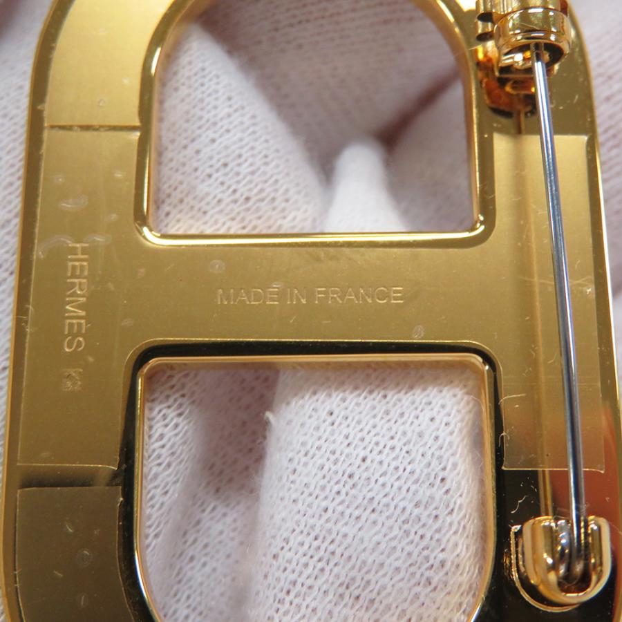 エルメス ブローチ シェーヌダンクル プシエール/ゴールド金具