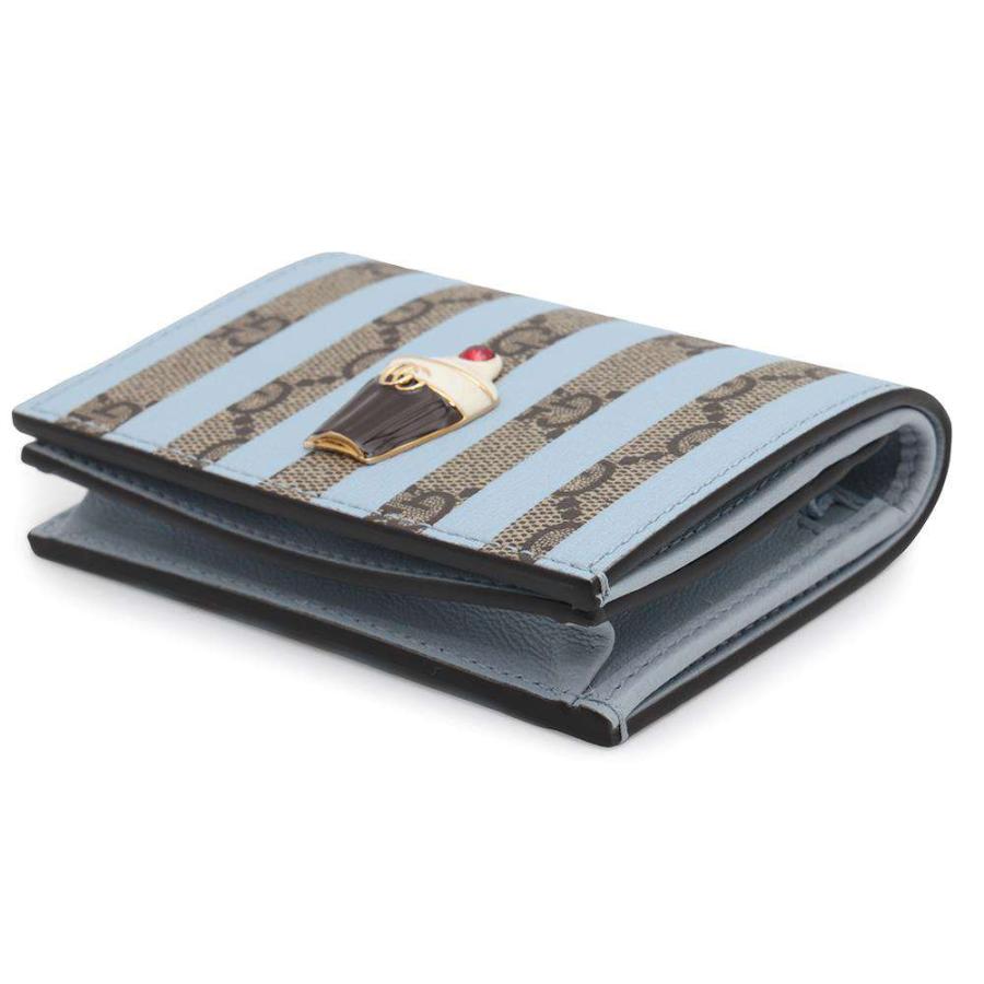 グッチ 二つ折り財布 GGスプリーム アイスクリーム レザー 701489