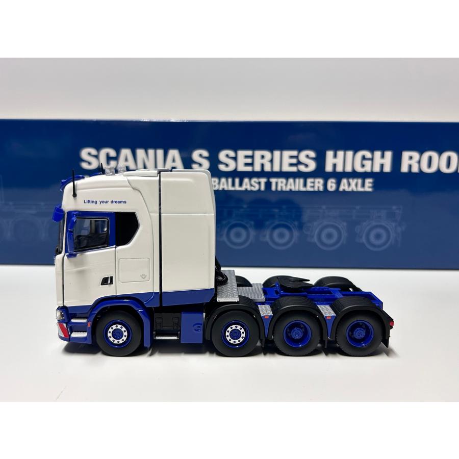 IMC 1/50 SCANIA S-Serie high roof Nooteboom flatbad trailer