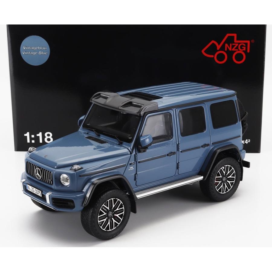NZG 1/18 Mercedes Benz G63 W163 4x4 AMG 2023 VINTAGE BLUE
