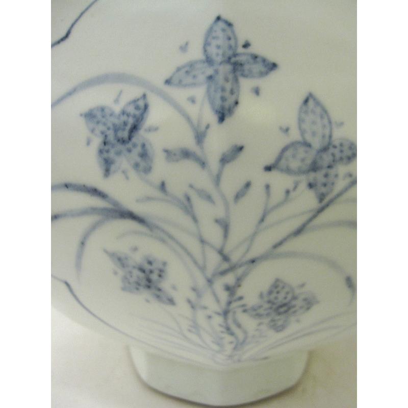 中国南方系古陶磁器 李朝系古陶磁器 青華 雲龍図 水瓶 酒瓶 酒注ぎ 壺