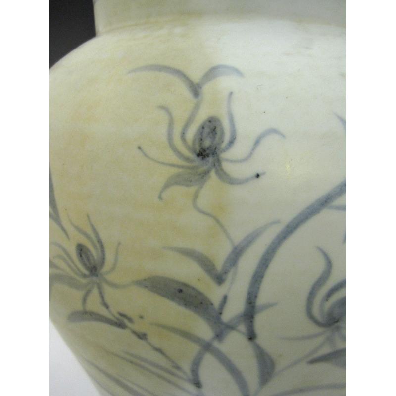 コレクション！【瓢箪徳利 ひさご型 花瓶 つる花染付文 花器・54