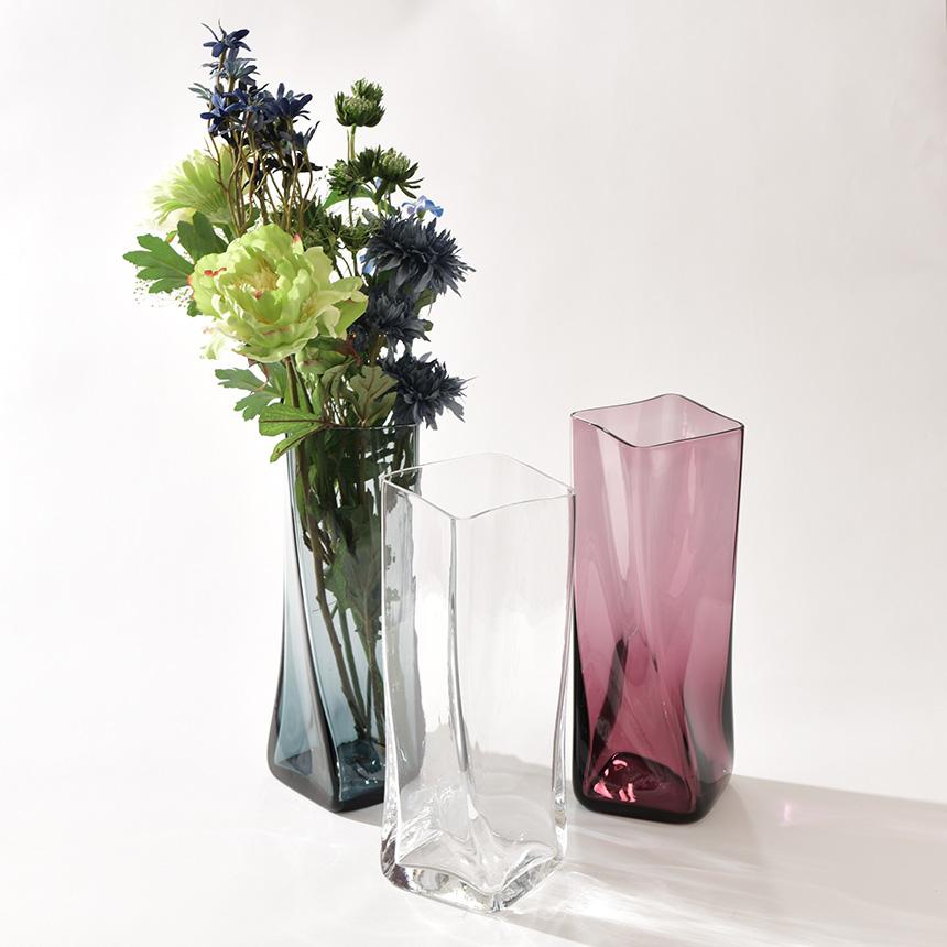 sghr（スガハラ） フラワーベース 花瓶 HELEN ヘレン 花器 四角 S 日本