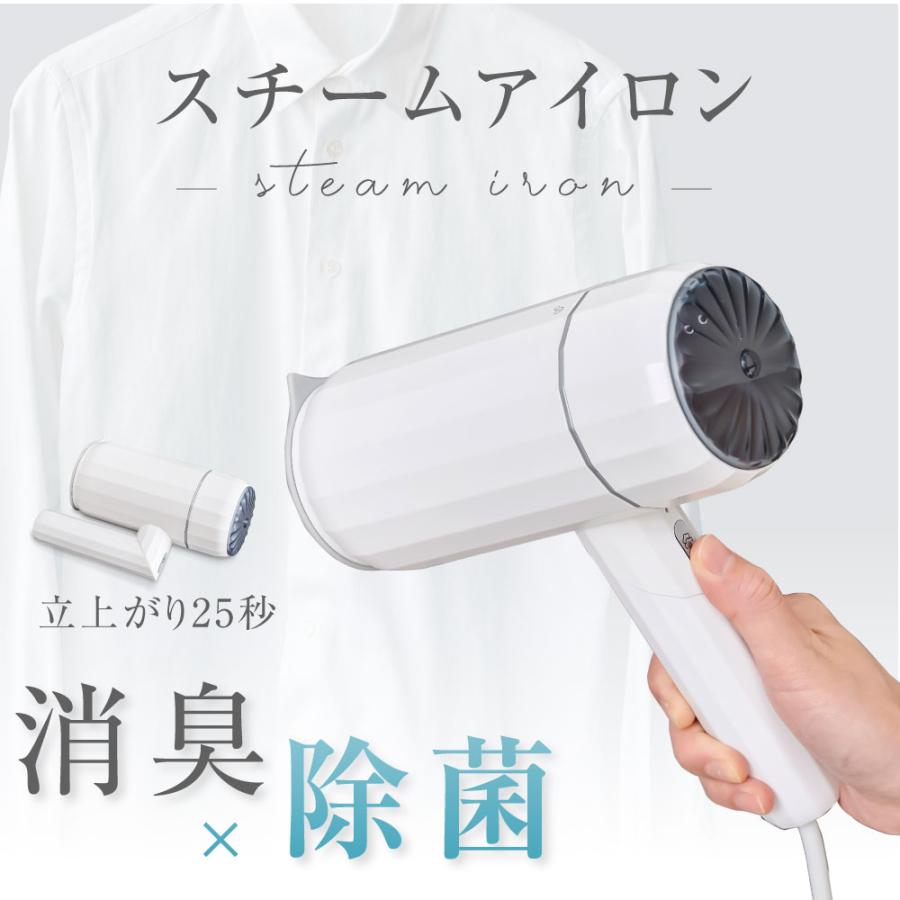 スチームアイロン 衣類スチーマー シワ伸ばし 消臭 除菌 脱臭