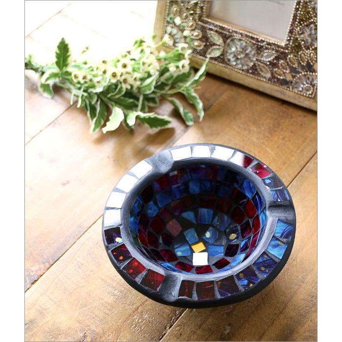 灰皿 ガラス おしゃれ アンティーク 卓上 小物入れ 丸 かわいい 可愛い