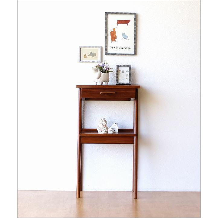 コンソールテーブル スリム アンティーク 北欧 サイドテーブル