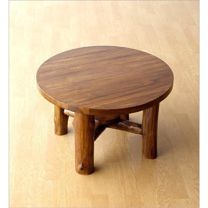 丸テーブル 60cm 無垢 ちゃぶ台 丸 木製 おしゃれ ローテーブル 座卓