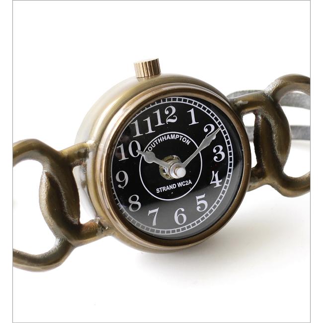 置き時計 置時計 アンティーク おしゃれ アナログ 小さい 真鍮