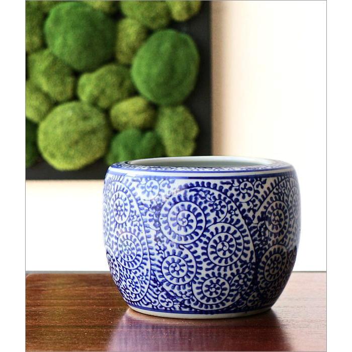 植木鉢 おしゃれ 陶器 火鉢 陶器鉢 メダカ鉢 金魚鉢 和風 観葉植物 鉢