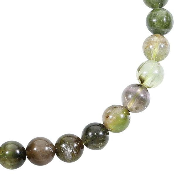 グリーントルマリン ブレスレット 6mm 17.5cm メンズM レディースL