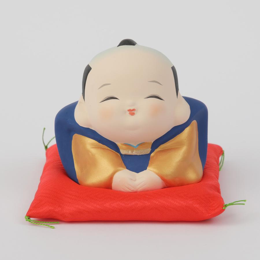 福助 お福さん ほほえみ土鈴 縁起物 置物 正月飾り オブジェ