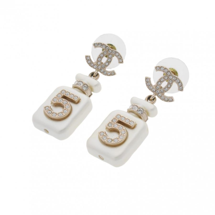CHANEL（シャネル） ココマーク ピアス 22年モデル ホワイト ゴールド