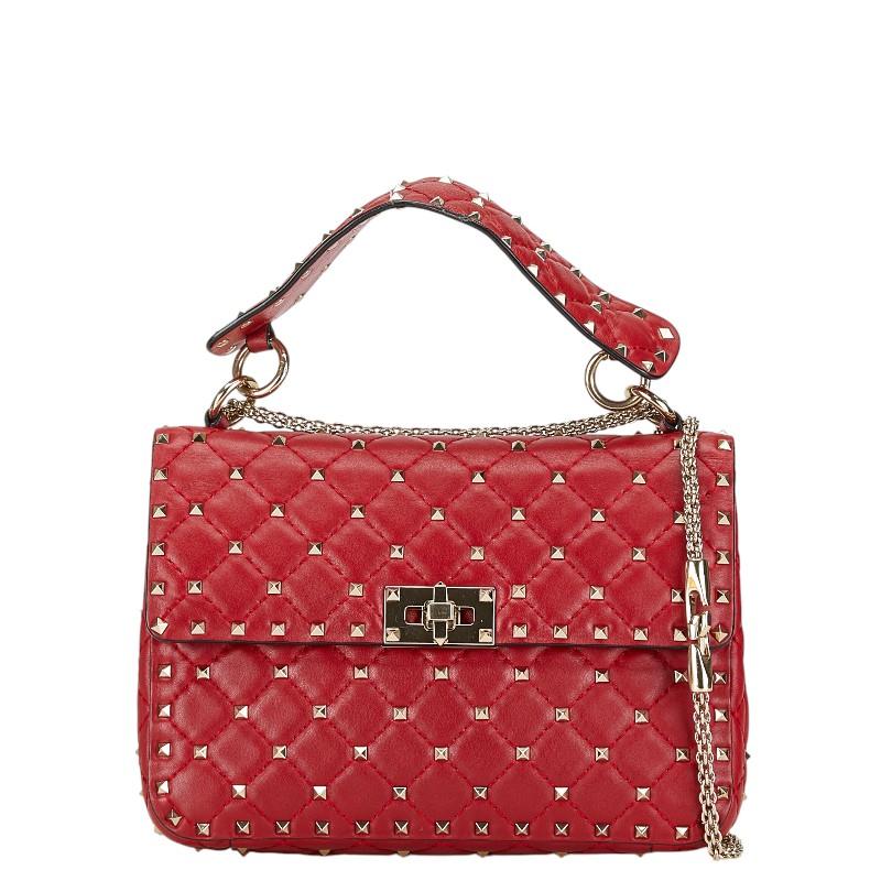 VALENTINO（ヴァレンティノ） ロックスタッズ スパイク ハンドバッグ