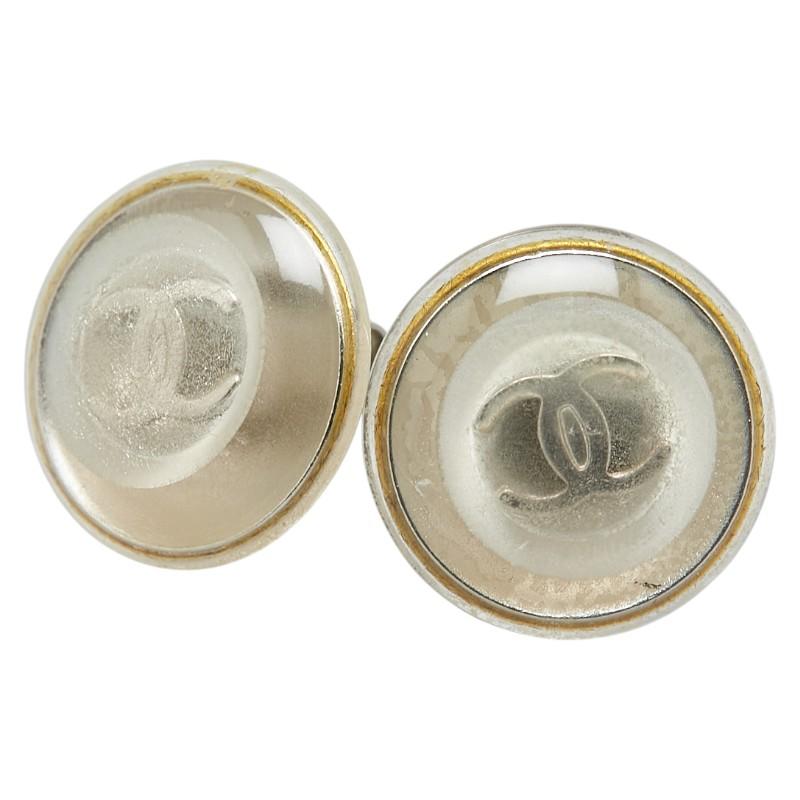 CHANEL（シャネル） ココマーク ピアス シルバー メタル プラスチック