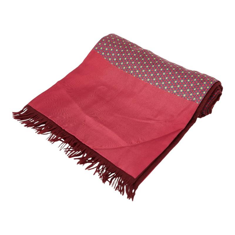 HERMES（エルメス） ダブルフェイス マフラー ボルドー ワインレッド