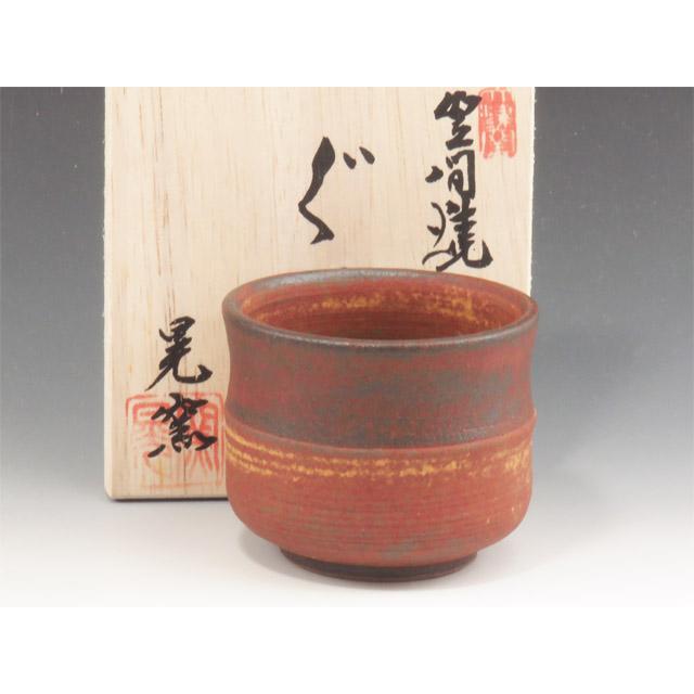 笠間焼（茨城県） 大津晃窯 酒器 ぐい呑 2トーン装飾 2KAS0100 特製桐