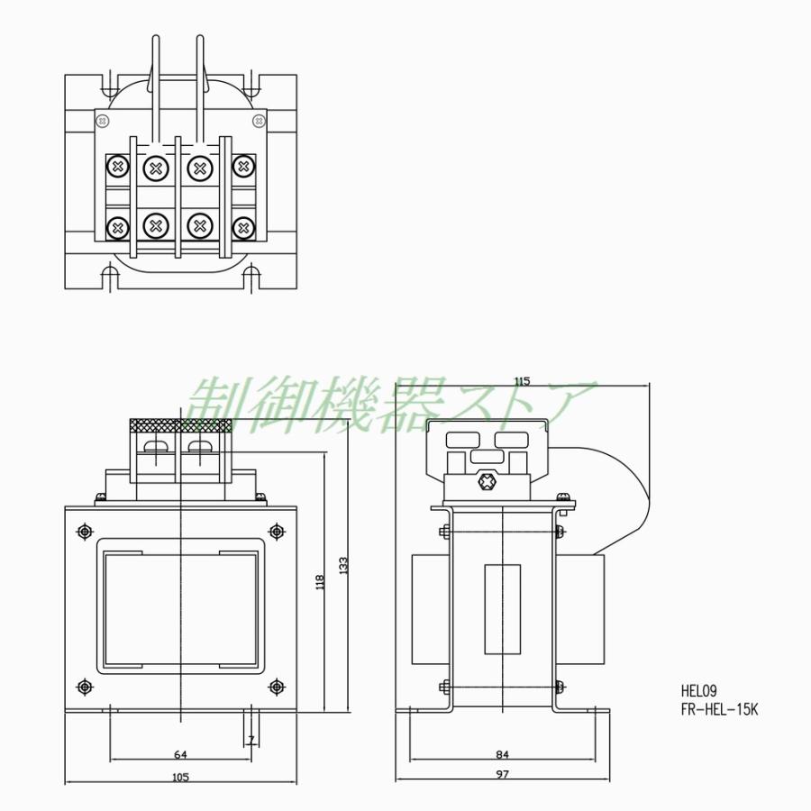三菱電機（MITSUBISHI ELECTRIC） FR-HEL-15K 力率改善用DCリアクトル