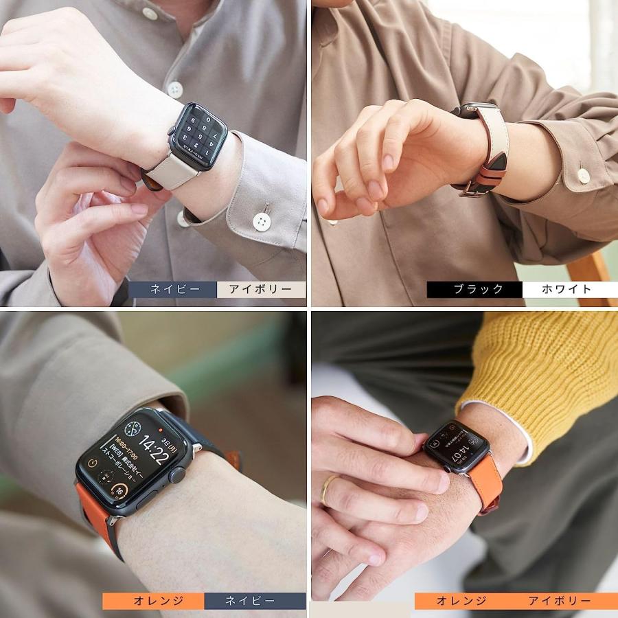 アップルウォッチ バンド 革 レディース エルメス 38mm 40mm 41mm 42mm