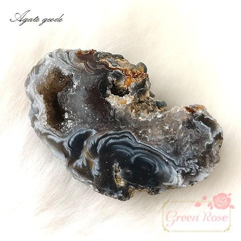 一点物 アゲートジオード トレジャー瑪瑙 晶洞 インテリア オブジェ