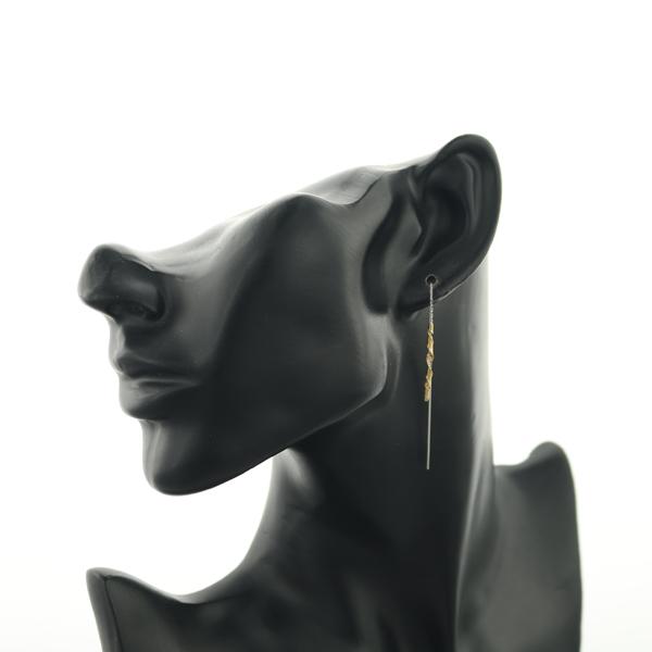 コンビカラー アメリカン ピアス K18YG/K14WG GENJ : グリーバー