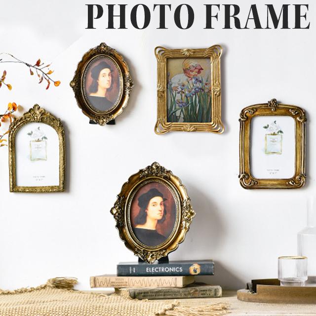 大型 額縁 フレーム アンティーク ゴールド マット付 高級